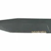Couteau Wildsteer Wing-Tactic WING06213 lame semi-dentée 12,5cm sans logo GIGN manche kraton noir + brise-vitre + étui POM