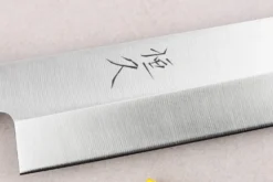 Couteau yanagiba 30cm artisanal japonais Tsunehisa AUS-8 manche en chêne