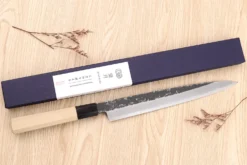 Couteau yanagiba 24cm japonais artisanal Sakai Kikumori Kikuzuki Kuro