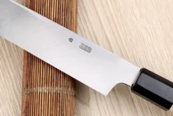 Couteau yanagiba 24cm japonais artisanal Sakai Kikumori Kikuzuki Kuro