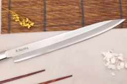 Couteau yanagiba 30cm Sayuto Ebène 7Cr manche en ébène