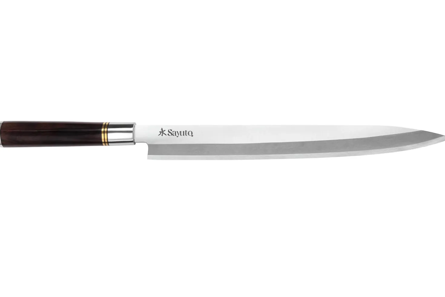 Couteau yanagiba 30cm Sayuto Ebène 7Cr manche en ébène