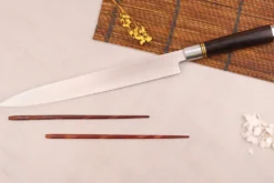 Couteau yanagiba 30cm Sayuto Ebène 7Cr manche en ébène