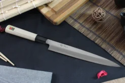 Couteau yanagiba japonais artisanal Kagekiyo Utage White Steel 2 21cm