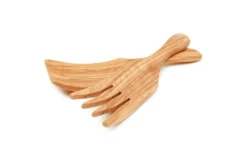 Couverts à choucroute Bérard faits main en olivier 22cm