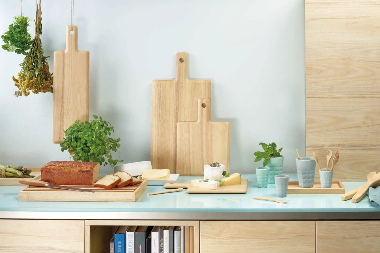 Couverts à salade Asa Selection en bois clair 30cm