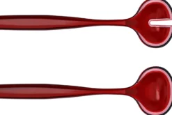 Couverts à salade Guzzini Dolcevita rouge en polymère biosourcé