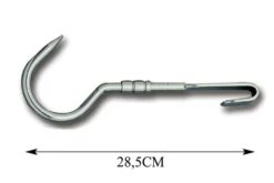 Crochet tournant Fischer Bargoin pour barres de 15mm capacité 150kg