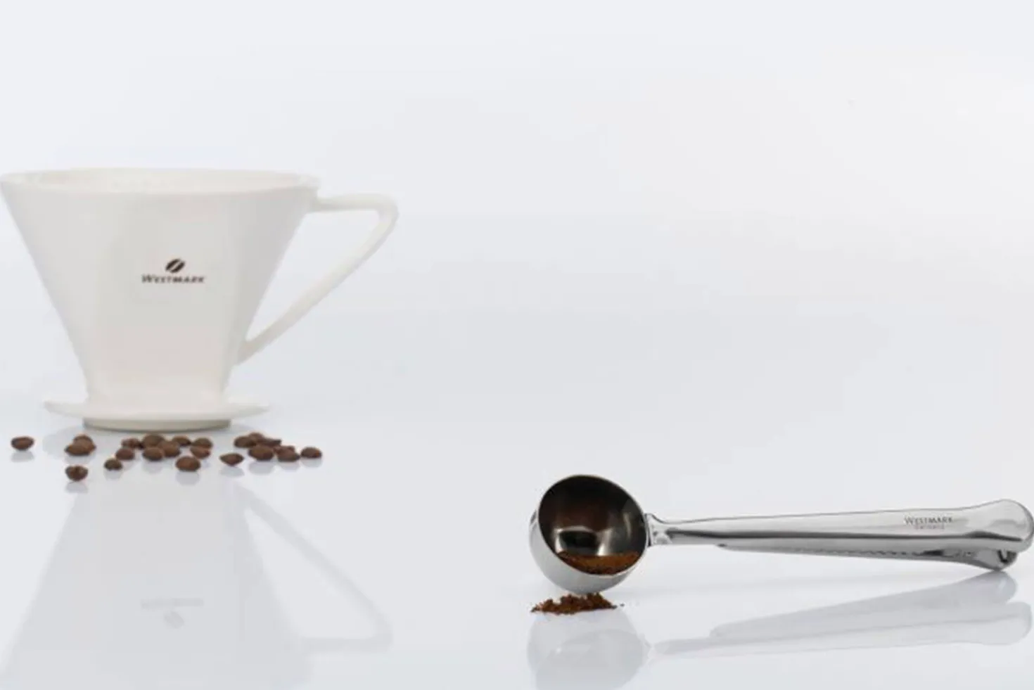 Cuillère doseuse à café Westmark avec pince de fermeture