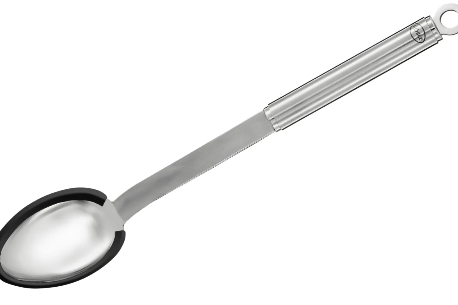 Cuillère droite Rosle en acier inoxydable et silicone
