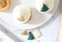 Décors Scrapcooking Sapins de Noël en pâte d'amande
