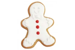 3 découpoirs Scrapcooking en inox doré - Bonhomme pain d'épice/sucre d'orge/étoile