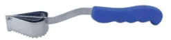 Ecailleur à poisson Fischer 16cm système double lame manche bleu