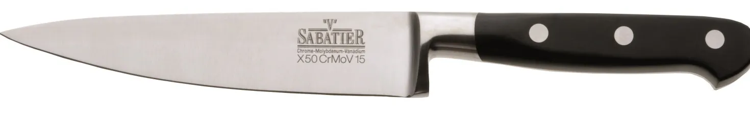 Ensemble de 3 couteaux V. Sabatier : Office 8,5cm + Universel 15cm + Chef 20cm