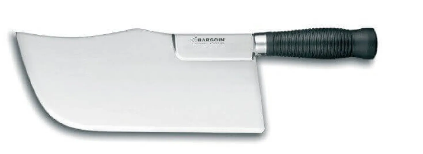 Feuille de boucher renforcée Bargoin noir dos cintré 24cm 0.75 Kg