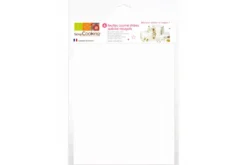 6 feuilles azyme striées blanches spécial nougat Scrapcooking