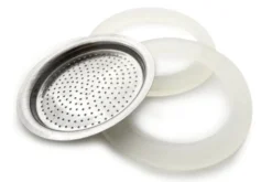 Filtre de rechange pour cafetière italienne Gefu Nando 6 tasses + 2 joints d'étanchéité