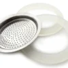 Filtre de rechange pour cafetière italienne Gefu Emilio 6 tasses + 2 joints d'étanchéité