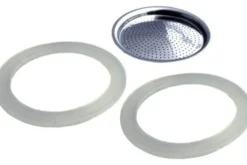 Filtre de rechange pour cafetière italienne Gefu Emilio 2 tasses + 2 joints d'étanchéité