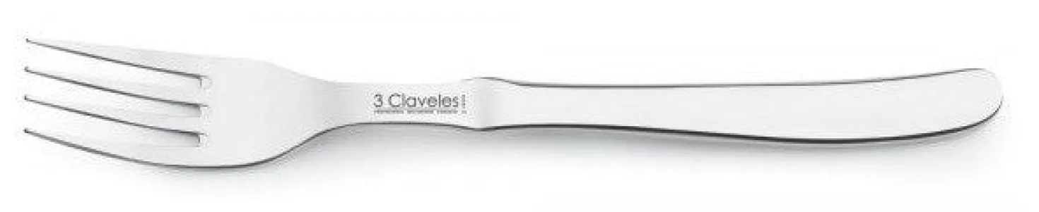 Fourchette de table 3 Claveles tout acier 9cm
