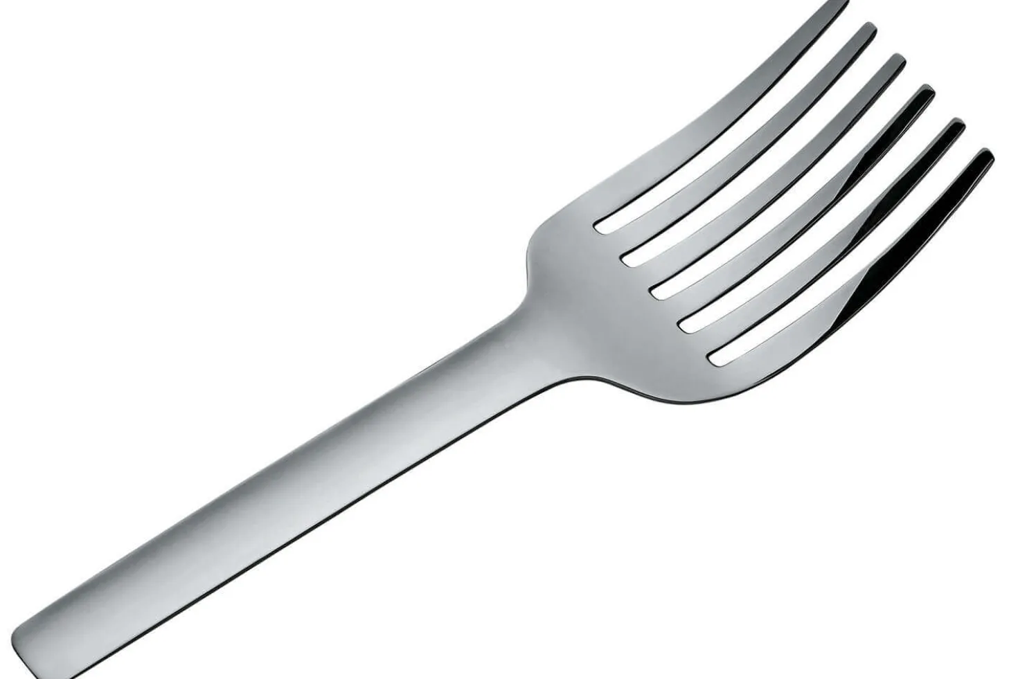 Fourchette spaghetti Alessi Tibidabo tout acier inox design par Kristiina Lassus