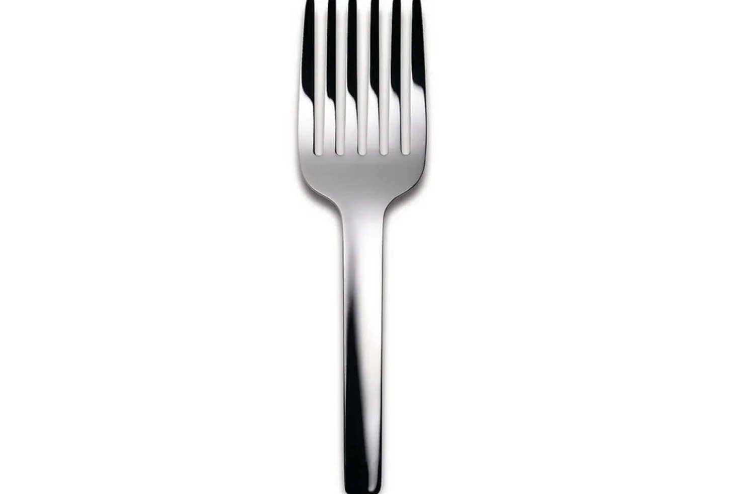 Fourchette spaghetti Alessi Tibidabo tout acier inox design par Kristiina Lassus