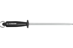 Fusil à aiguiser semi professionnel Fischer mèche ronde 25cm grain standard