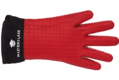 Gant de cuisine MasterClass en silicone rouge sans couture avec manchette en coton