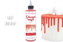 Glaçage rouge prêt à l'emploi Scrapcooking - Goût chocolat 130g