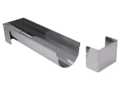 Gouttière multi-usages De Buyer ronde et démontable 30x4x4cm acier inox