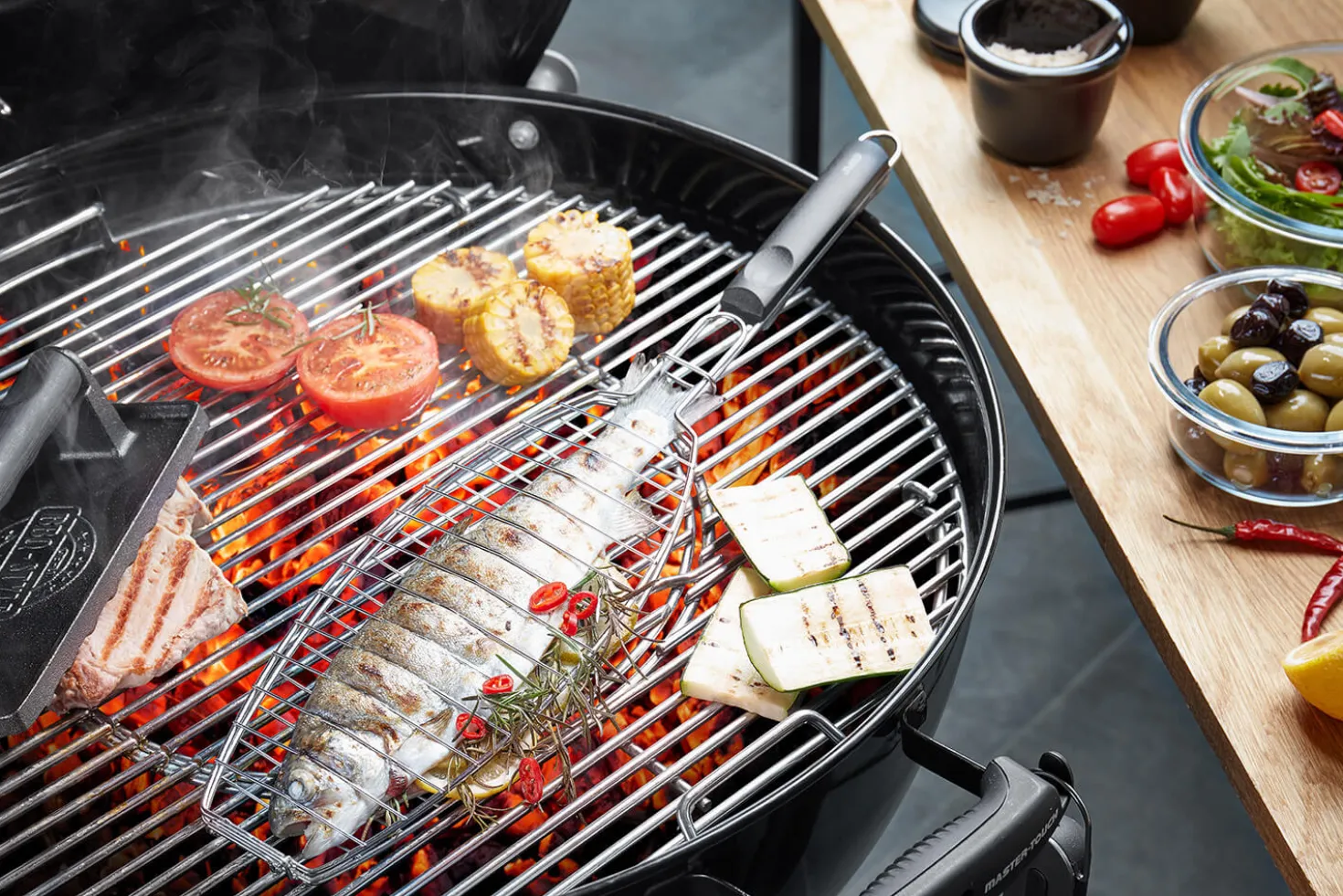 Grille à poisson pour barbecue Gefu en acier inoxydable