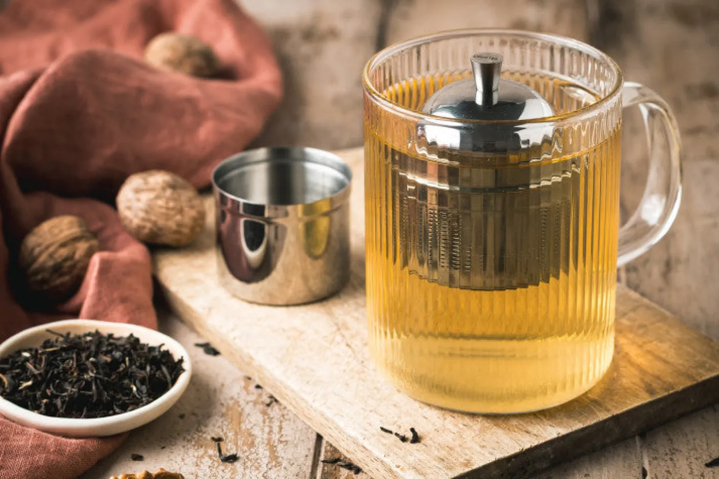 Infuseur à thé Cristel avec support en inox 4,5cm