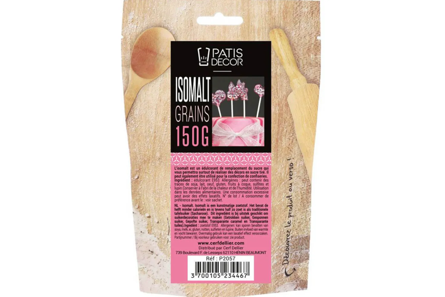 Isomalt Patisdécor en grains 150g