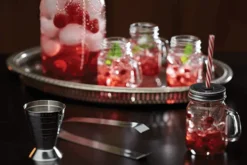 Jigger à cocktail Barcraft en acier inoxydable avec 6 marquages de mesure