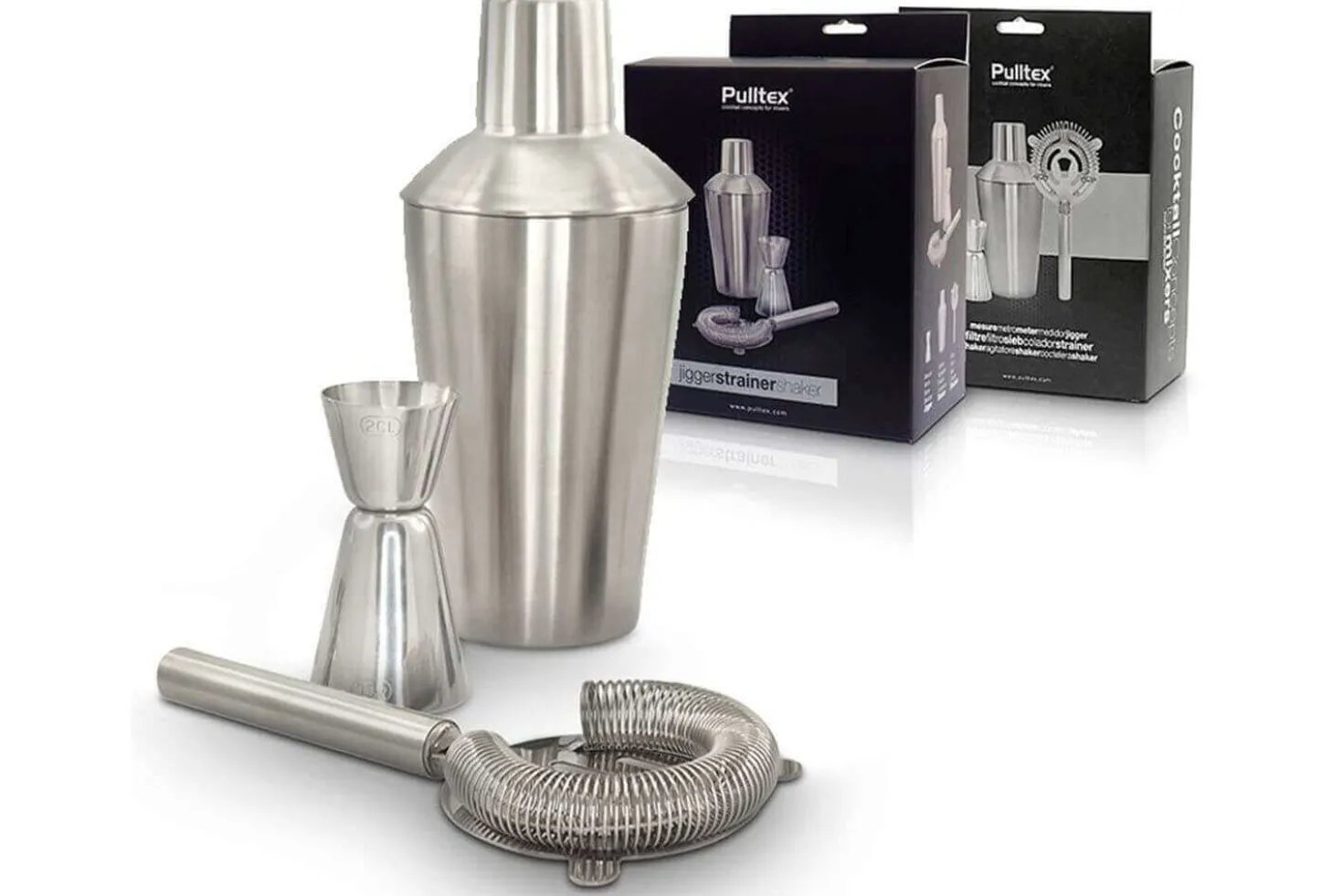 Kit cocktail basique 3 pièces Pulltex acier inoxydable