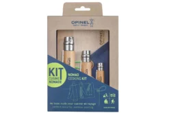Kit 3 couteaux multifonctions Nomade Opinel acier inox manche hêtre
