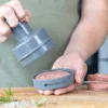 Kit de préparation de burgers MasterClass en polymère gris + 100 disques de cire