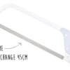 Lame carbone pour scie manche PP bleu 45cm
