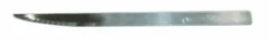 Lame de boulanger droite et crantée en acier carbone - Lot de 12