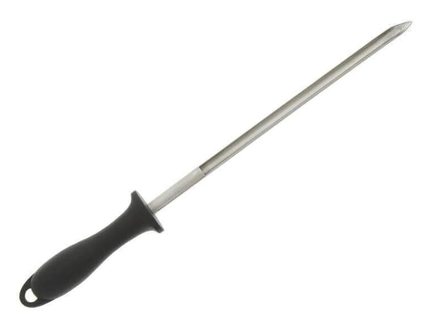 Lardoire tige 25cm en acier inox, manche noir