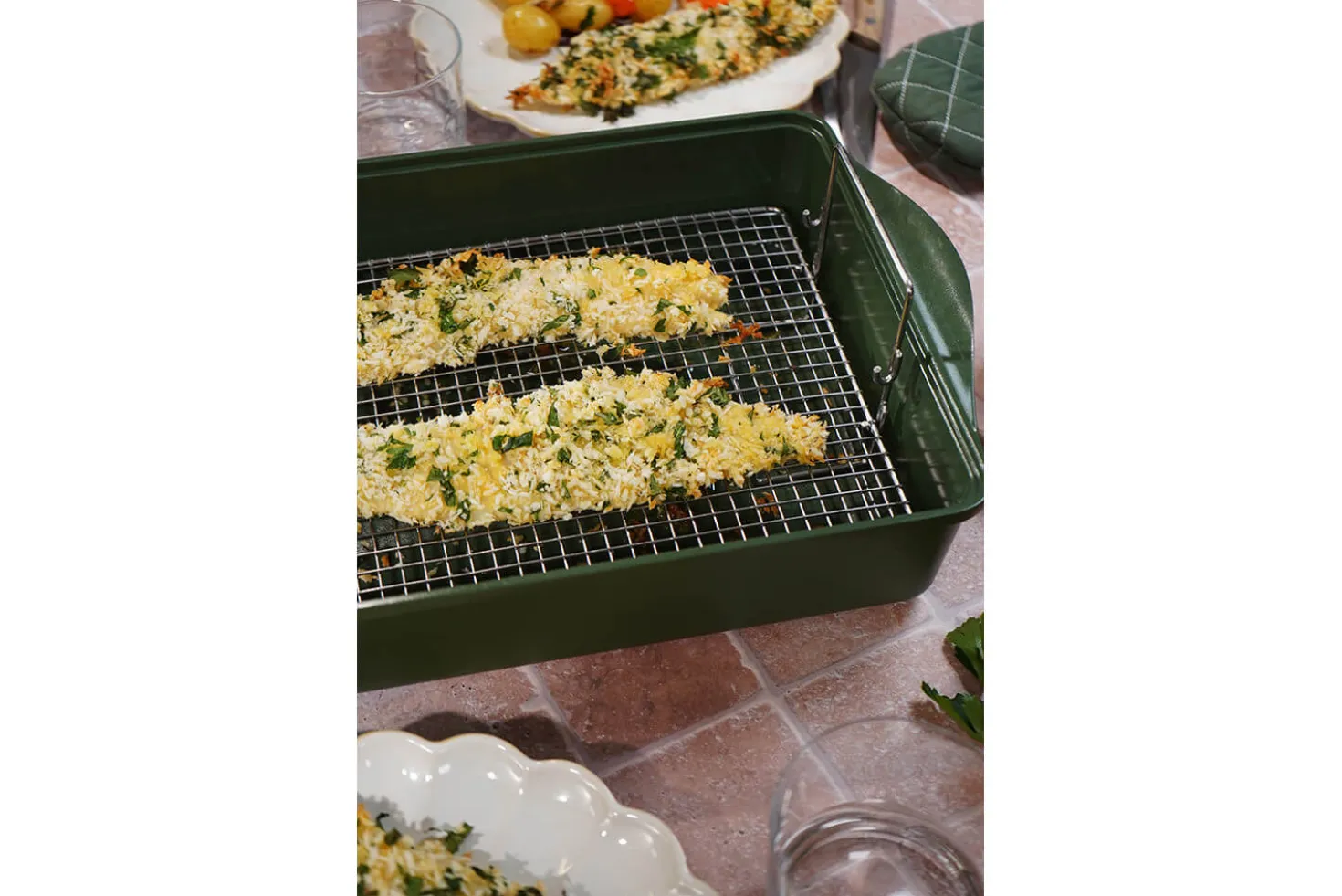 L'Incroyable Double grille de cuisson Cookut pour l'Incroyable plat à four ajustable