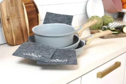 L'Incroyable Kit Cookut 2 poêles et 1 casserole à poignée amovible - perle