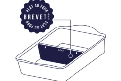 L'Incroyable Plat Ajustable Cookut 40x30cm guimauve