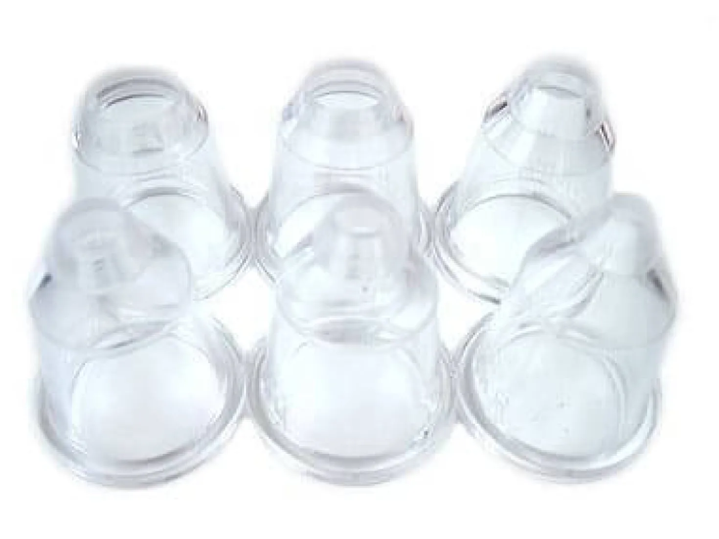 Lot de 6 douilles unies Matfer en polycarbonate