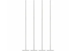 Lot de 4 touillettes + pilons à cocktail Point Virgule en acier inoxydable