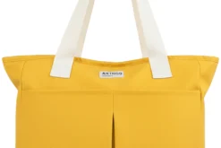 Lunch bag isotherme Akinod 10:47 en polycoton moutarde 21L