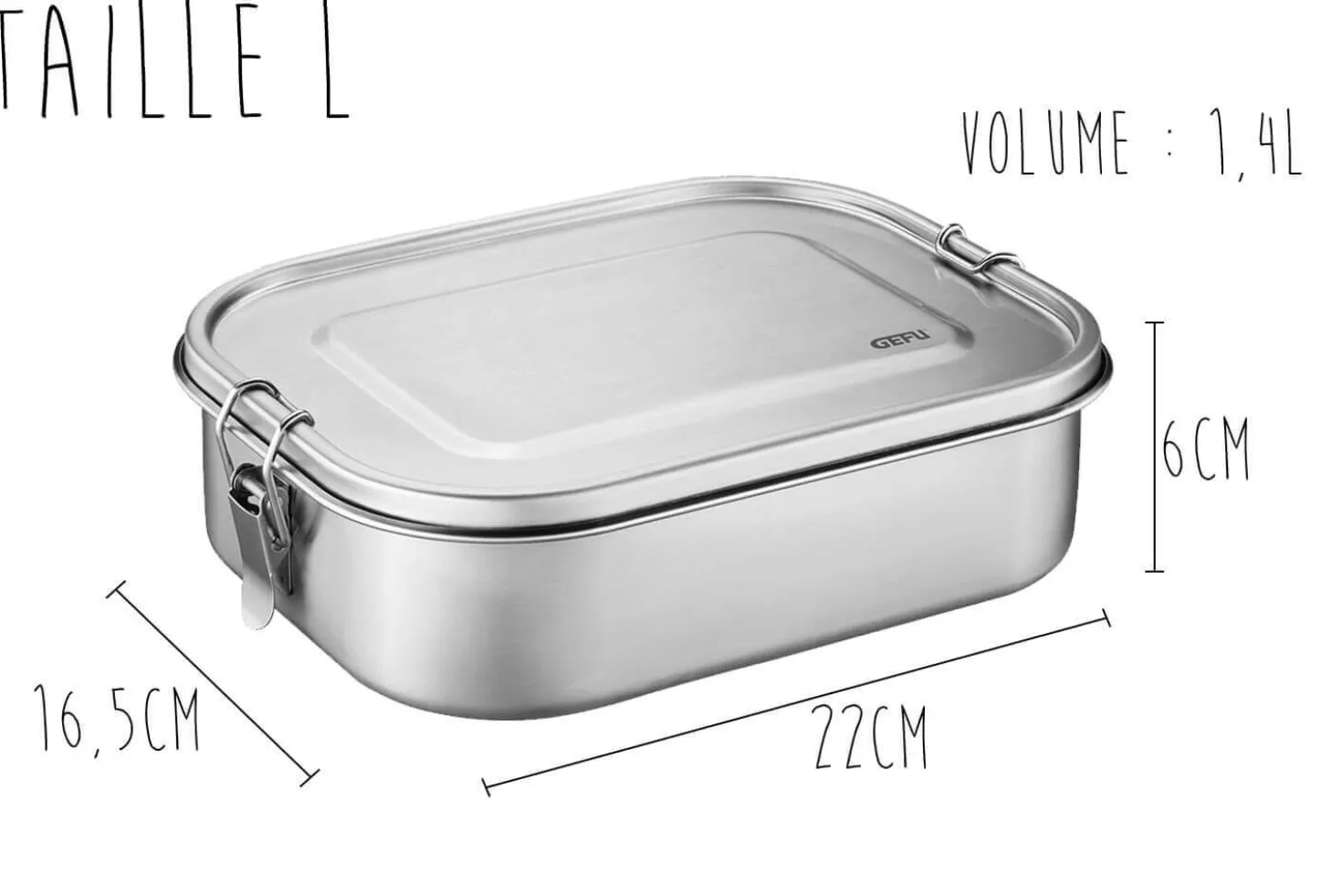 Lunch box Gefu Endure en inox