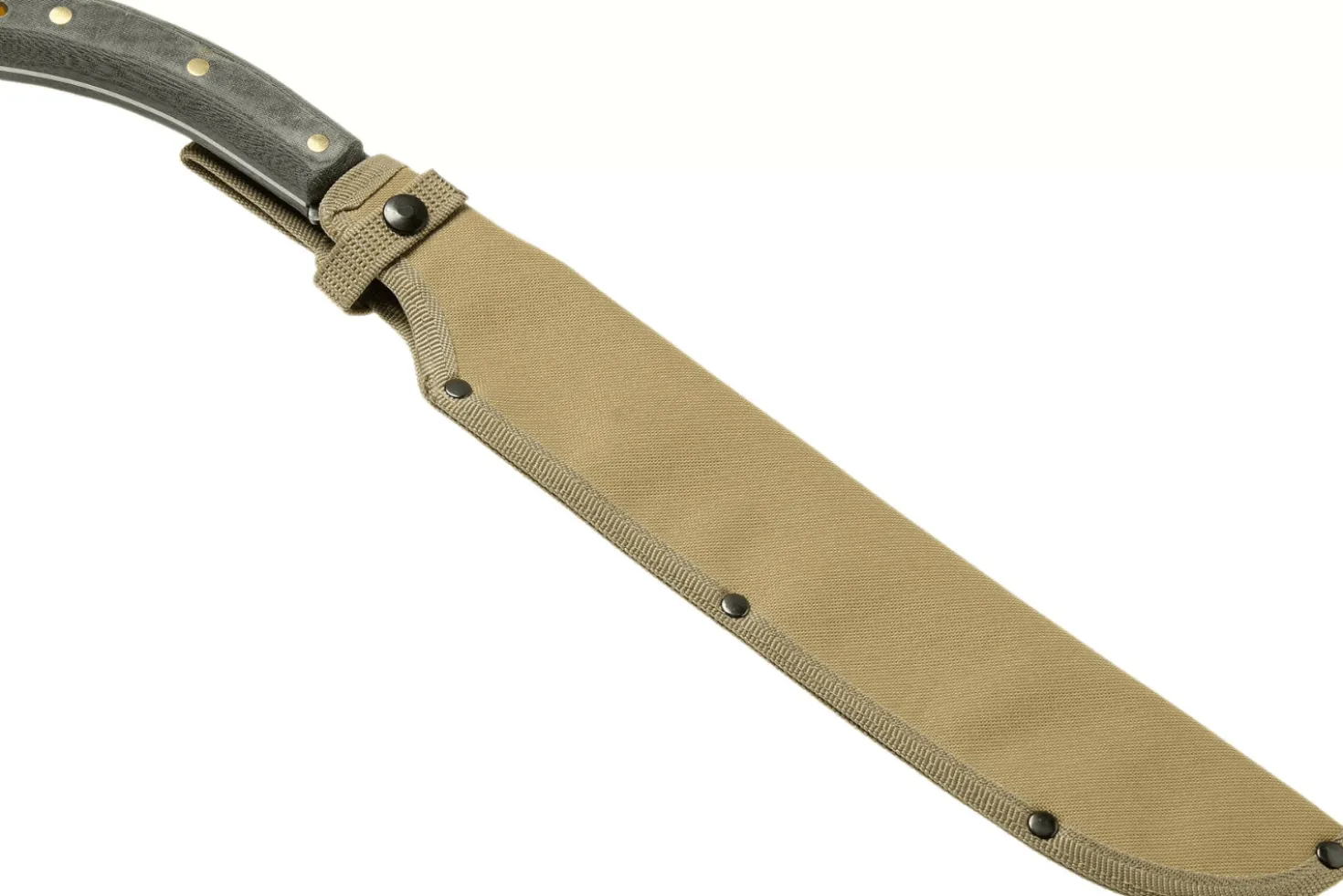 Machette Esee Darien lame carbone 31,5cm manche micarta gris + étui