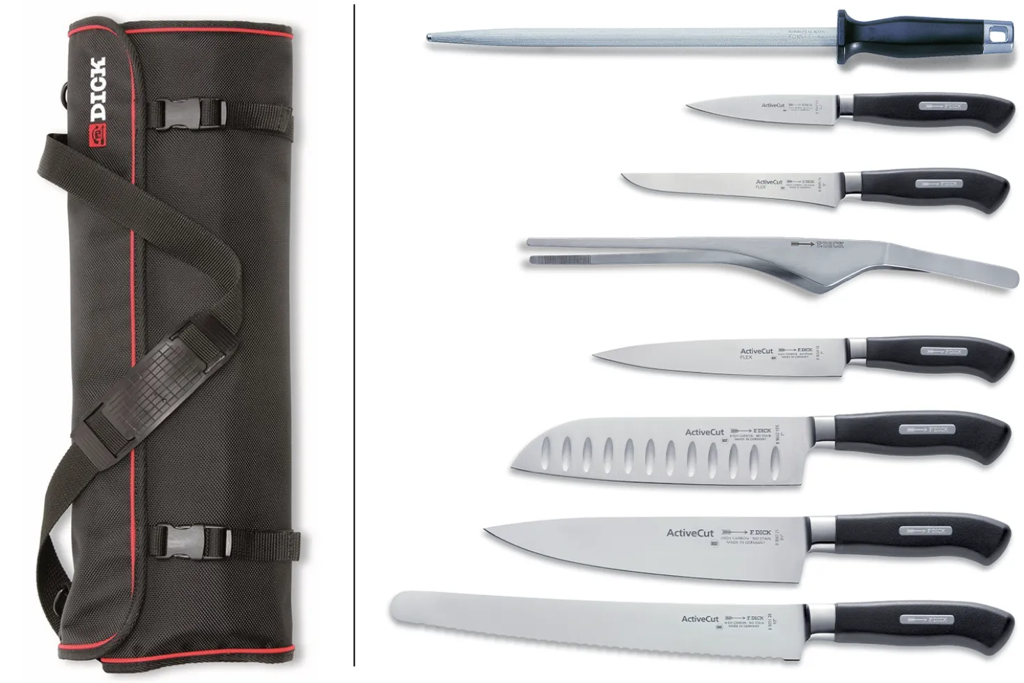 Malette de cuisine DICK Activecut 8 pièces forgées acier inoxydable