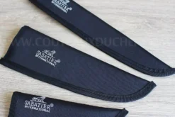 Malette Sabatier International 3 couteaux de cuisine style japonais manche Zebrano